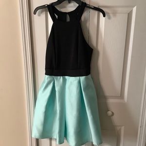 Teeze Me Black and Mint Green Dress Juniors
